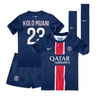 Paris Saint-Germain Randal Kolo Muani #23 Domaci Dres za djecu 2024-25 Kratak Rukav (+ Kratke hlače)